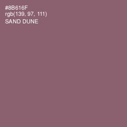 #8B616F - Sand Dune Color Image